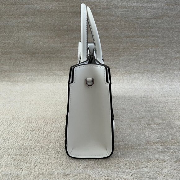 NWT Michael Kors Scarlett Medium Woven Leather Satchel Purse Bag - Picture 3 of 15